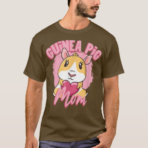 Camiseta Pinheiro-da-índia Mamãe Pet Lover Animal Guiné Cut