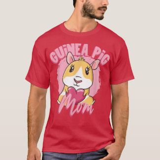 Camiseta Pinheiro-da-índia Mamãe Pet Lover Animal Guiné Cut