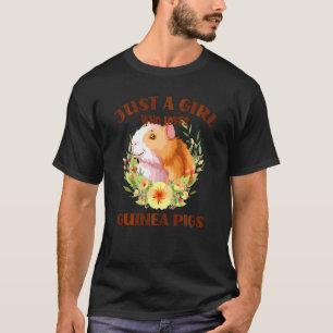 Camiseta Pinheiro-da-índia Só Uma Garota Que Adora Porcos-d