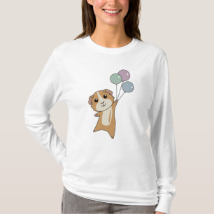 Camiseta Pinheiro-Da-índia Voa Com Balões Animais-Cons Bebê