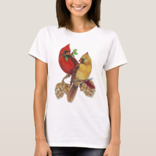 Camiseta Pinheiro de inverno e Holly