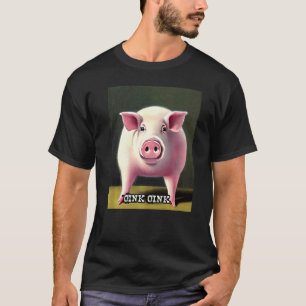 Camiseta Pinheiro-de-porco branco Oink 30