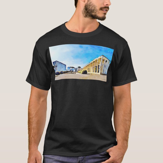 Camiseta Pinheiros E Edifícios De Pinheiras Roma Eur (Frente)