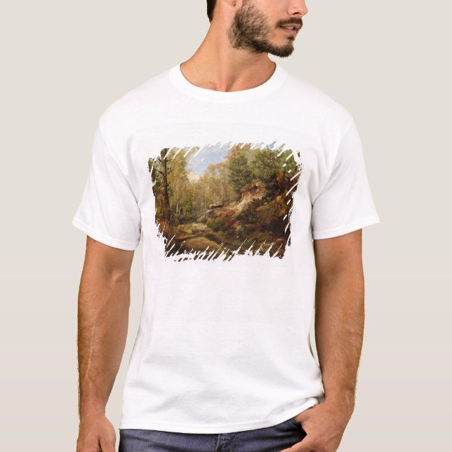 Camiseta Pinhos & árvores de vidoeiro ou a floresta de (Frente)