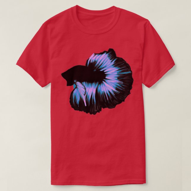 Camiseta Pink and purple Betta (Frente do Design)