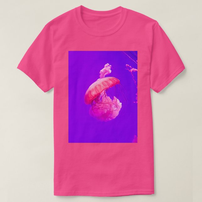 Camiseta Pink and Purple Jellyfish (Frente do Design)