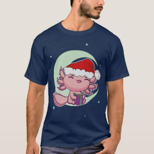 Camiseta Pink Aolotl Pet White véspera de Natal Meican Sala