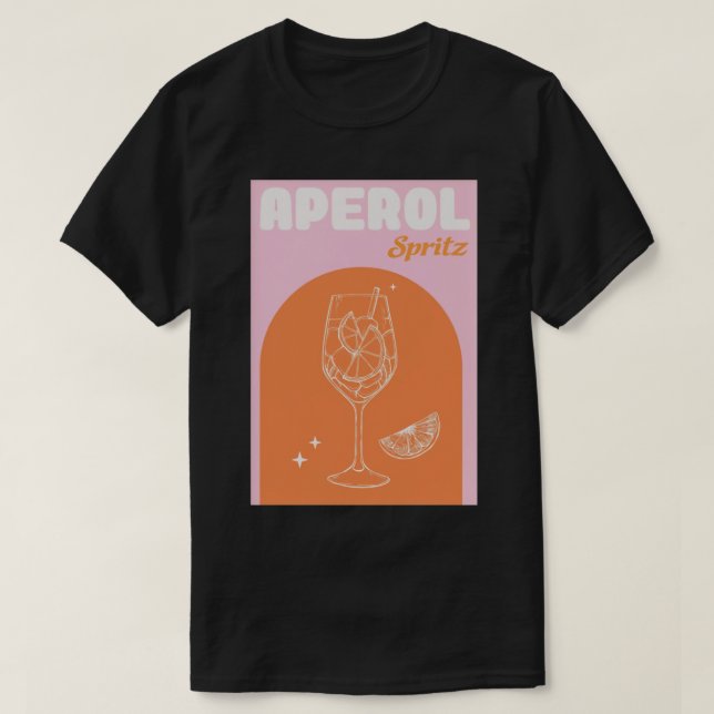 Camiseta Pink Aperol Spritz (Frente do Design)