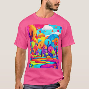 Camiseta Pink Beach Night Sky