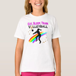 CAMISETA PINK COME, DORMIR, TREINAR VOLLEYBALL