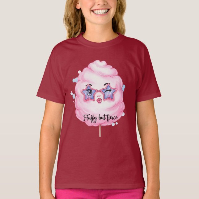 Camiseta Pink Cotton Candy, por Natasha Us (Frente)