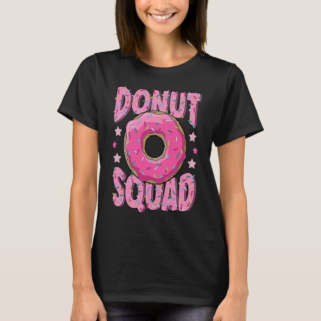 Camiseta Pink Donut Squad Sprinkles Donut  Matching Donut P (Frente)