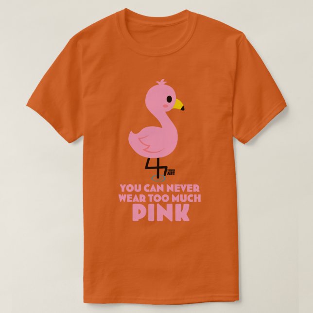 CAMISETA PINK FLAMINGO (Frente do Design)