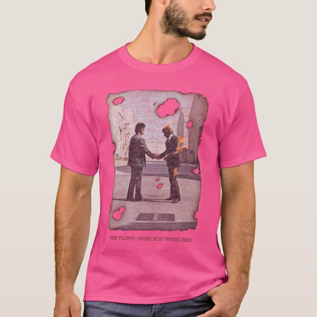 Camiseta Pink Floyd Wish You were Here Music Album Cover vi (Frente)