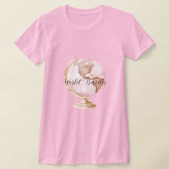 Camiseta Pink Globe World Traveler (Postura )