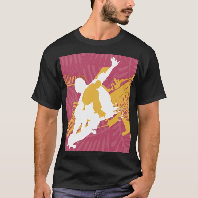 Camiseta Pink & Gold Skater T-Shirt (Frente)