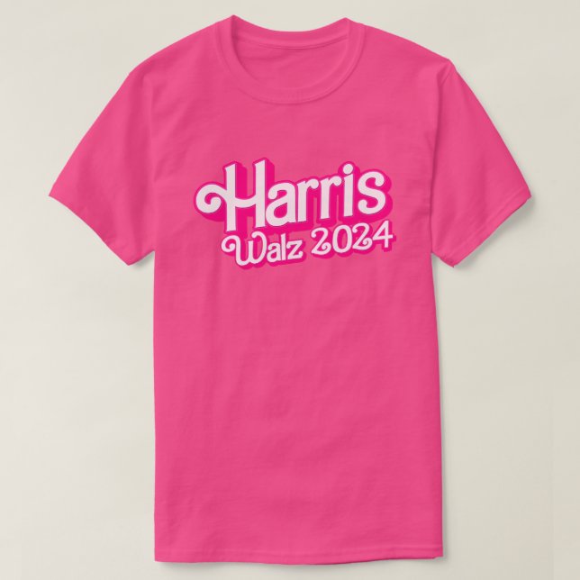 Camiseta Pink Harris Walz 2024 (Frente do Design)