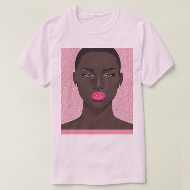 Camiseta Pink Lip Stick (Frente do Design)