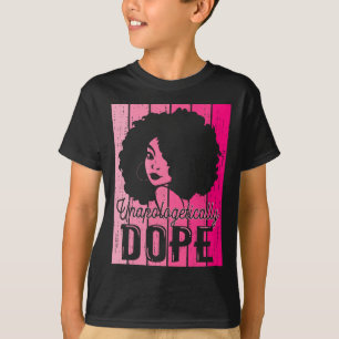 Camiseta Pink Mês da História Negra Sem Desculpas Droga Bla
