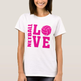 Camiseta Pink Netball Love, Netball