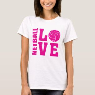 Camiseta Pink Netball Love, Netball