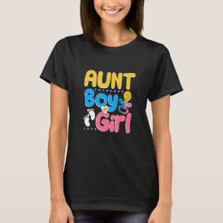 Camiseta Pink or Blue Aunt Loves You Best Auntie Ever Aunt 