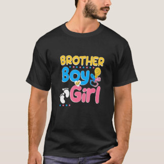Camiseta Pink or Blue Brother Loves You Best Brother Ever B