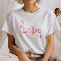 PINK ORANGE Disco Babidal Party hen DO Shirt