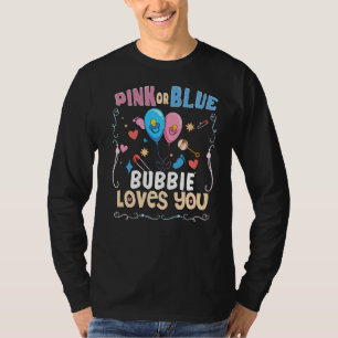 Camiseta Pink ou Blue Bubby ama você avó judia 2