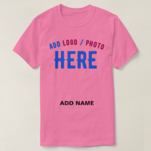 CAMISETA PINK PERSONALIZÁVEL MODERNO VERIFICADO COM MARCA