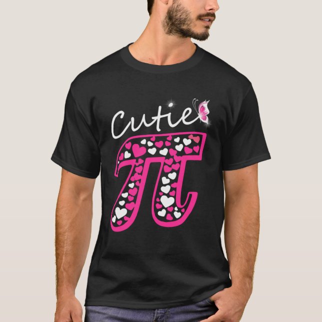 Camiseta Pink Pi Day  Women girls Math Teacher Cutie Pi (Frente)