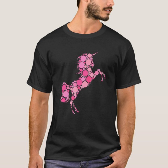 Camiseta Pink Polka Dot Unicorn International Dot Day (Frente)