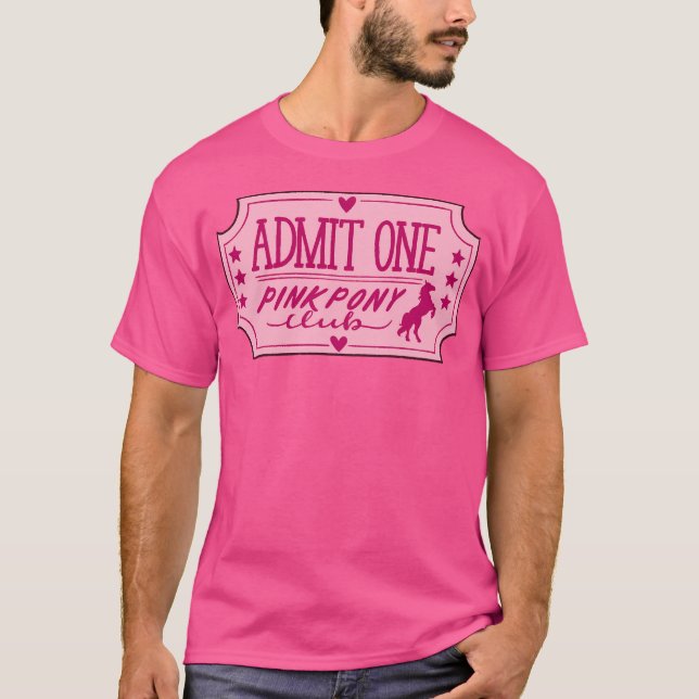 Camiseta Pink Pony Club Ticket (Frente)