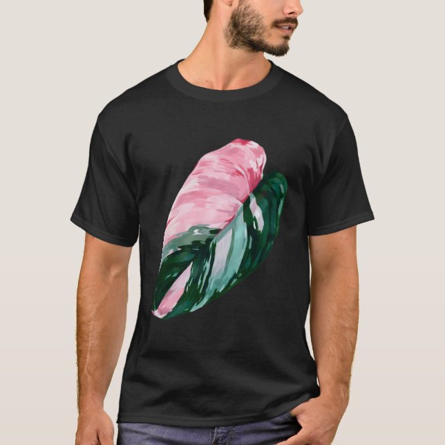 Camiseta Pink Princess Philodendron Plant Lover (Frente)