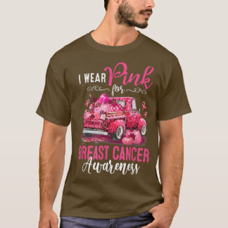 Camiseta Pink Pumpkin Truck I Wear Pink For Breast Cancer A