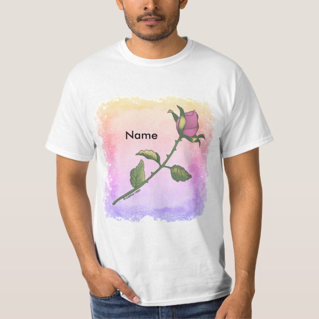 Camiseta Pink Rose  t-shirt (Frente)
