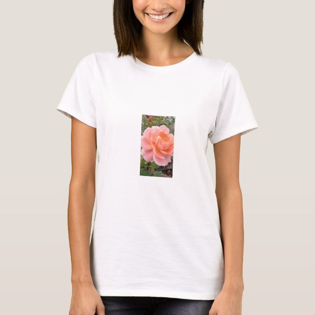 Camiseta Pink Rose Womans T-Shirt (Frente)