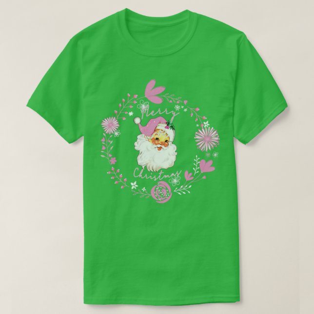Camiseta Pink Santa2 (Frente do Design)