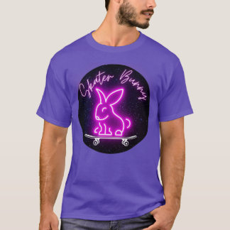 Camiseta Pink Skater Bunny on Skateboard