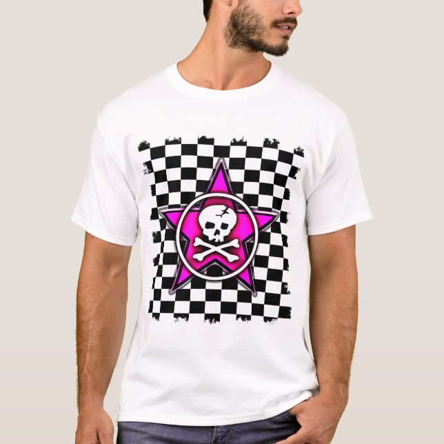 Camiseta Pink Star Skull (Frente)