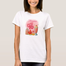 Camiseta Pink Sweet Sixteen Tshirt