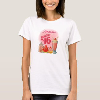 Camiseta Pink Sweet Sixteen Tshirt