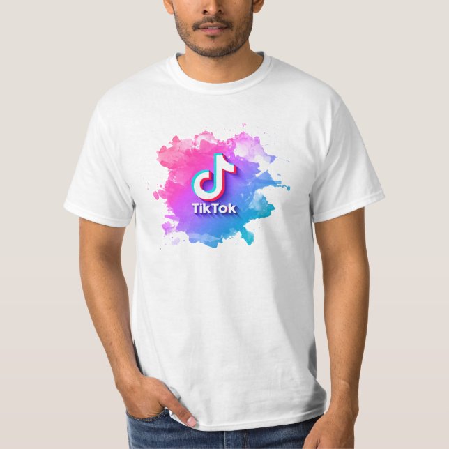 Camiseta Pink Tiktok Logo (Frente)