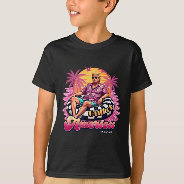 Camiseta Pink Trump 2025 Beach Golfo Of Usa America Est 202 (Frente)
