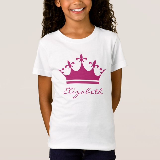 Camiseta Pinkish Purple Personalizado Tiara (Frente)