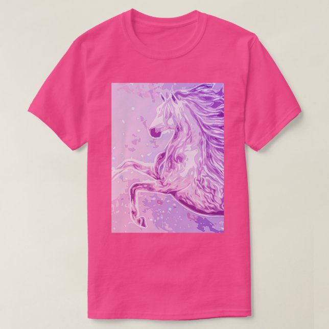 Camiseta Pinks e Lavandas de Cavalo Esmagado (Frente do Design)