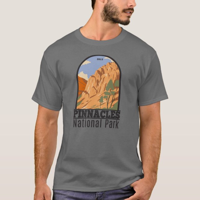 Camiseta Pinnacle National Park California Vintage (Frente)