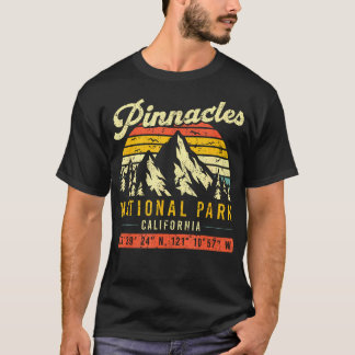 Camiseta Pinnacles Califórnia Vintage Retro Nacional