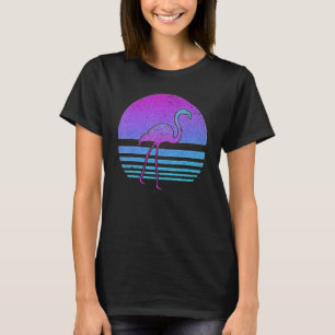 Camiseta Pino animal do pássaro tropical do Vaporwave 990
