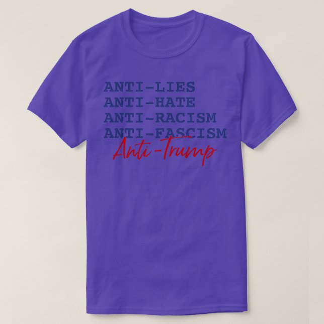 Camiseta pino antitrump (Frente do Design)